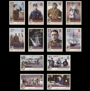 Южная Георгия, 2009, Эрнст Шеклтон,12 марок, 54 Евро